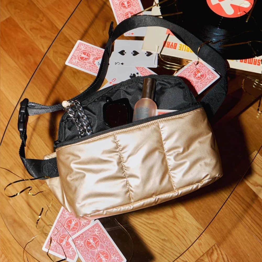 Calpak Metallic Gold Belt Bag - Picture 2 of 5